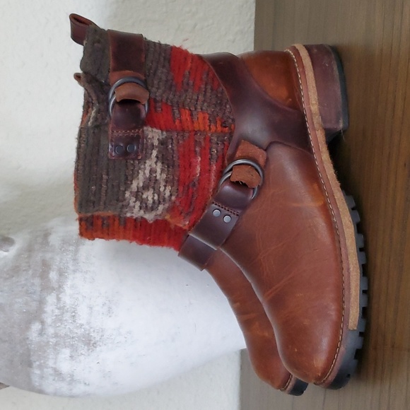 Woolrich Baltimore Leather & Wool Boots Size 7.5 - Picture 3 of 14